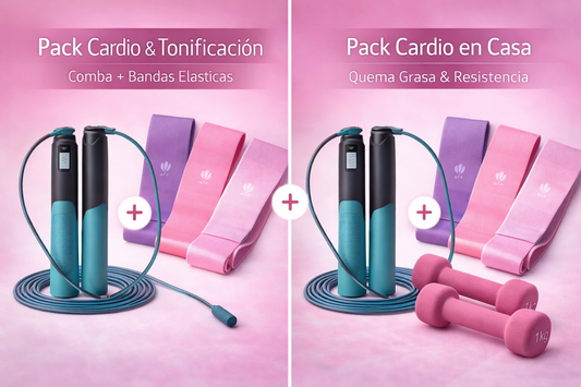 Pack Cardio & Tonificación – Comba + Bandas Elásticas