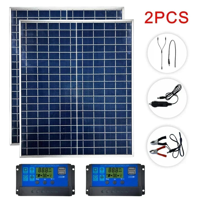 solar panel kit emergenci  1000W 500W 12V photovoltaic