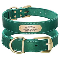 Personalized Leather Dog Collar