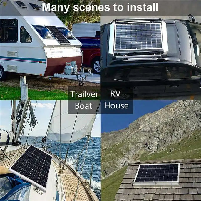 500W Flexible Solar Panel 12V Battery Charger Dual USB 500W