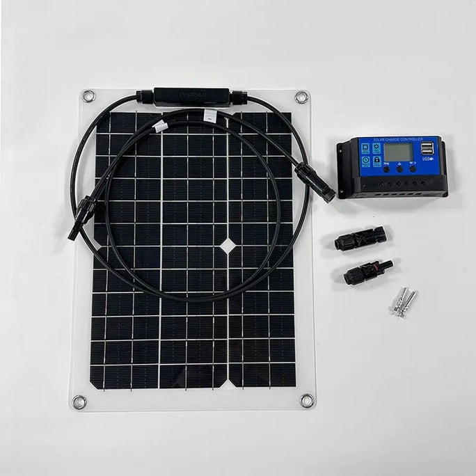 500W Flexible Solar Panel 12V Battery Charger Dual USB 500W