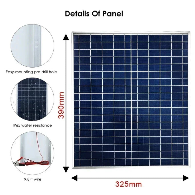 solar panel kit emergenci  1000W 500W 12V photovoltaic