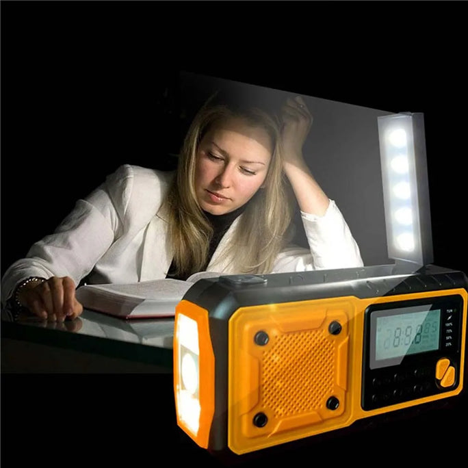 Emergency Solar Power Radio Hand AM/FM Weather