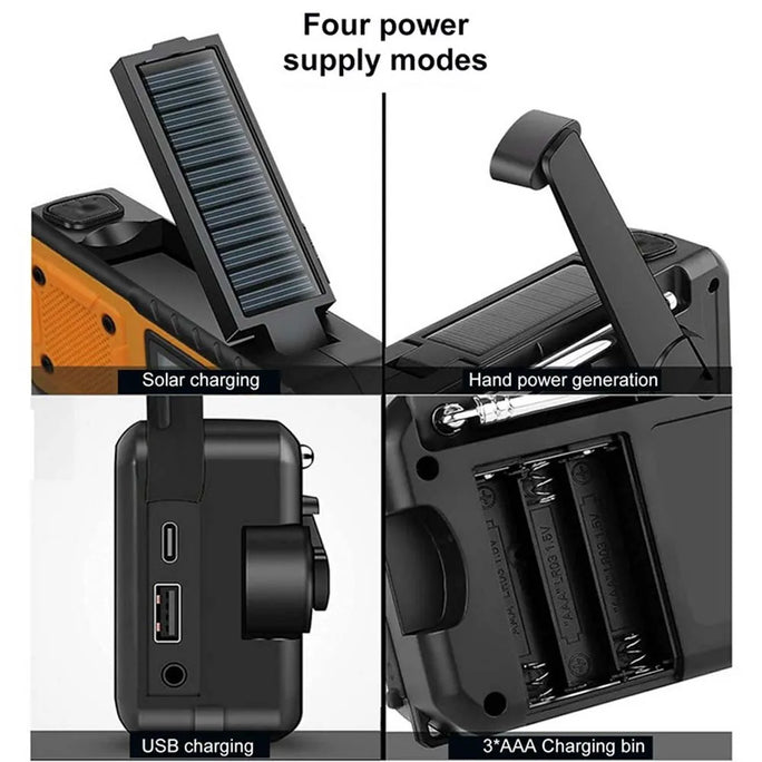Emergency Solar Power Radio Hand AM/FM Weather