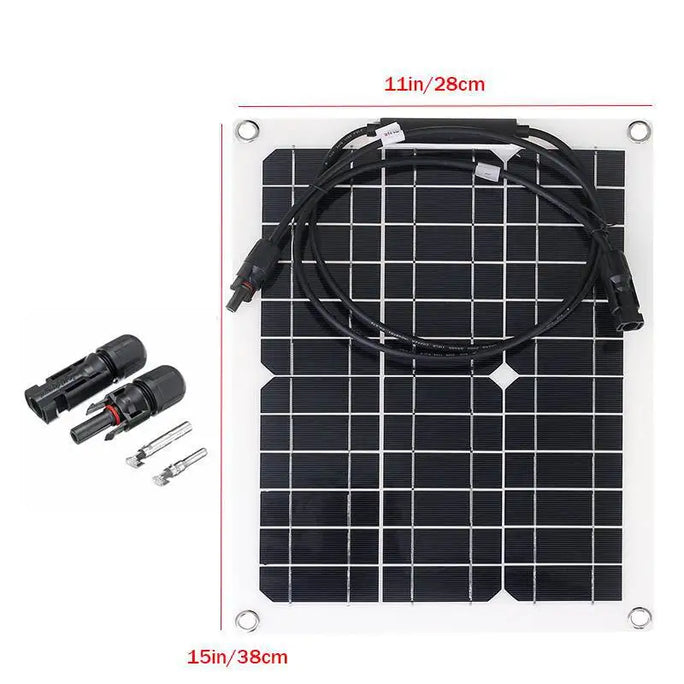 500W Flexible Solar Panel 12V Battery Charger Dual USB 500W
