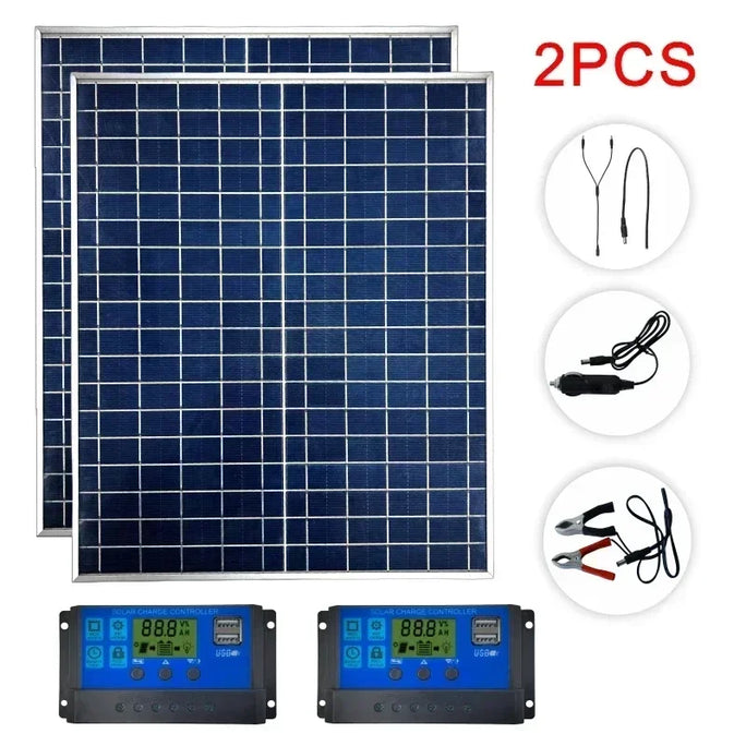 solar panel kit emergenci  1000W 500W 12V photovoltaic