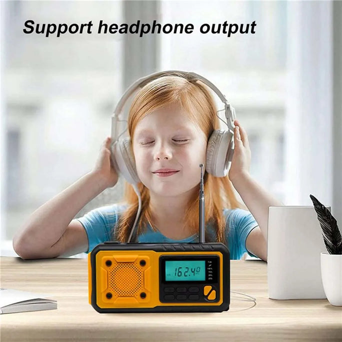 Emergency Solar Power Radio Hand AM/FM Weather