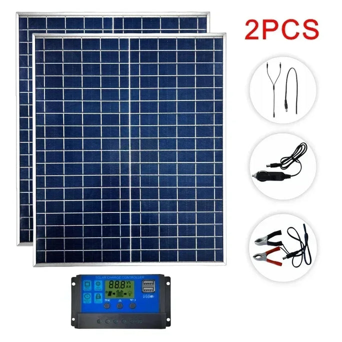 solar panel kit emergenci  1000W 500W 12V photovoltaic