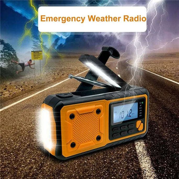 Emergency Solar Power Radio Hand AM/FM Weather